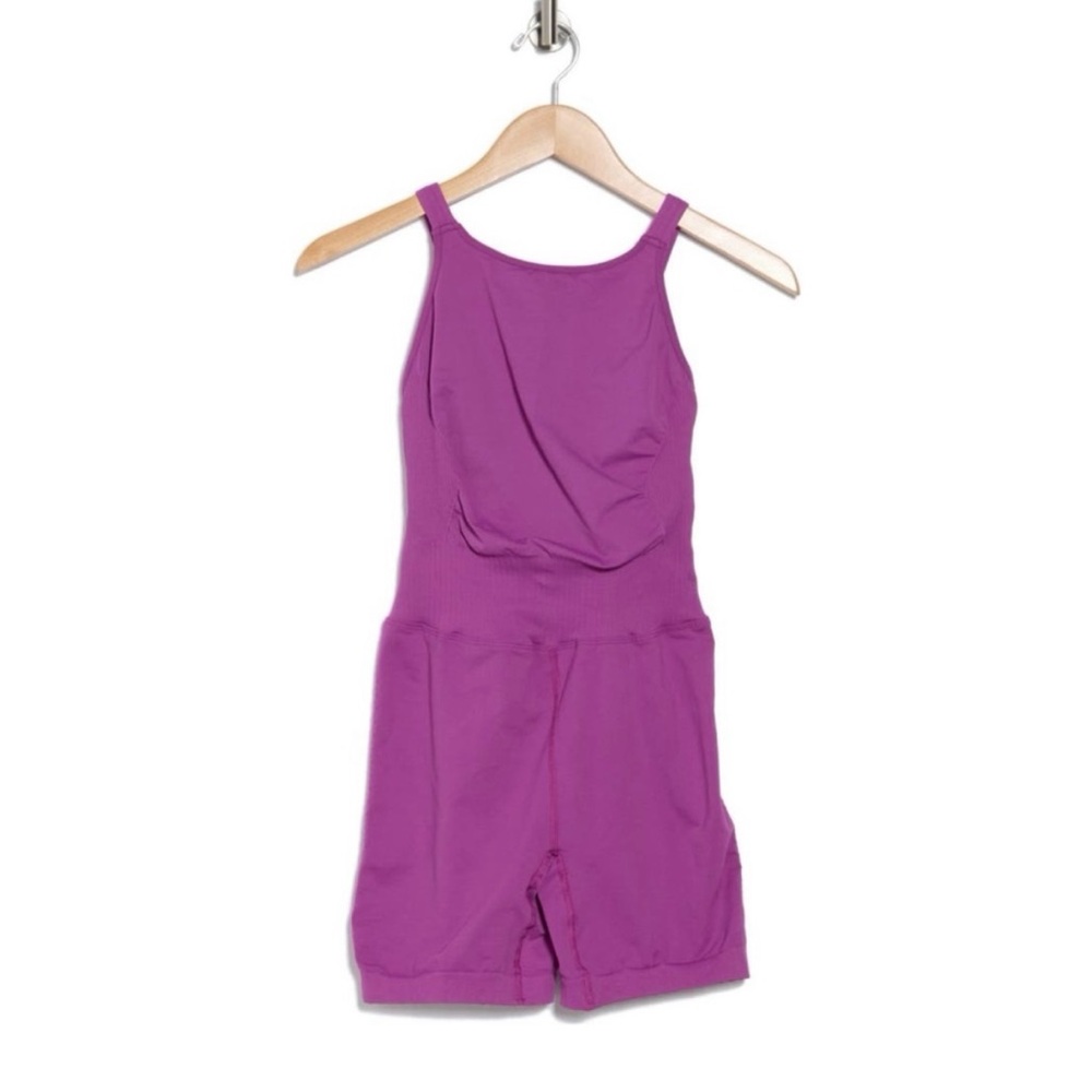 Free People Purple Sleeveless Jumpsuit